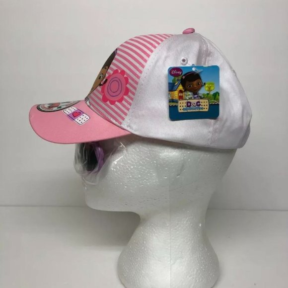 Kids Hat Disney Doc. Mc STUFFINS with Flip Down Sunglasses Pink - Brand New - Picture 2 of 4